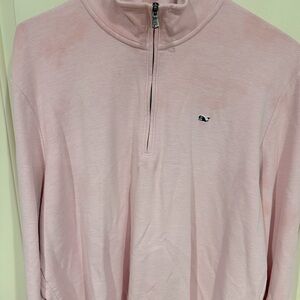 Vineyard Vines L/S 1/4 zip pullover - 2XL - Pink